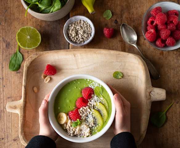 Zielone smoothie bowl