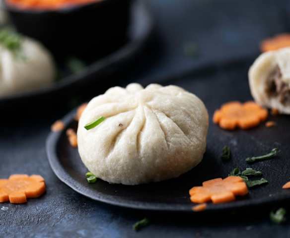 Bao au porc char siu et carottes au vinaigre
