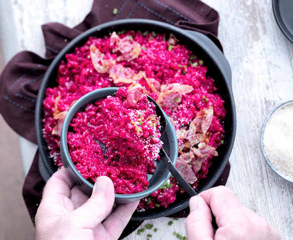 Risotto à la betterave