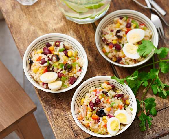 Salade de riz à la mexicaine