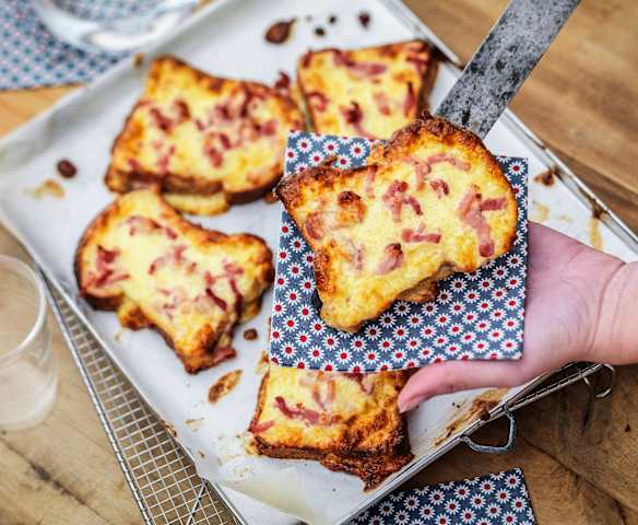 Tartines "croque-monsieur"