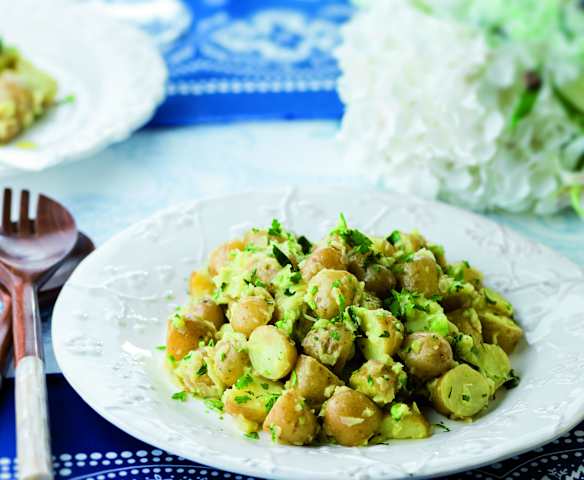 Salada de batata e pepino