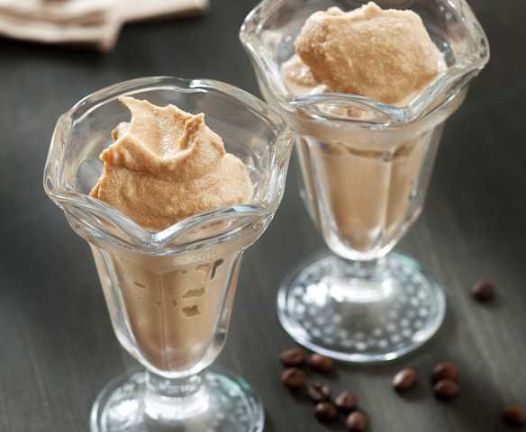 Quick coffee sorbet