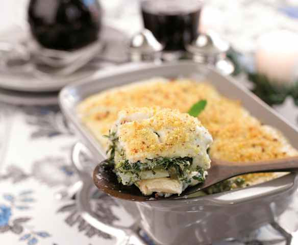 Bacalhau da consoada gratinado