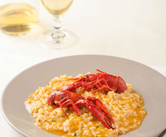 Arroz con cangrejos de río