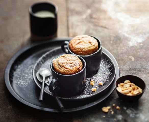 Mugcake caramel et cacahuètes