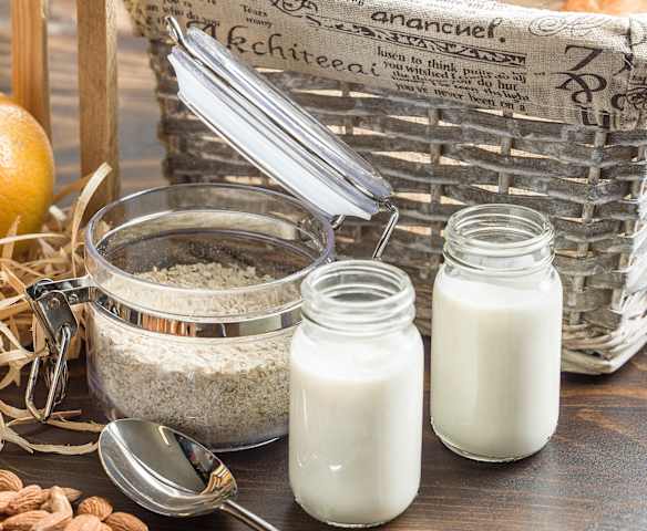 Yogur de avena y naranja