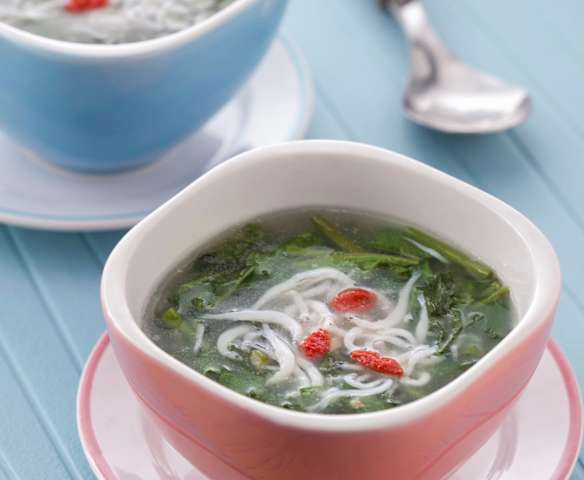 空心菜吻仔魚羹