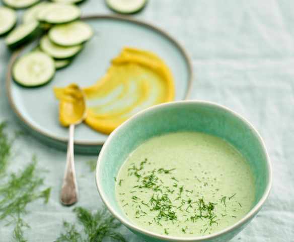 Sopa fria de pepino