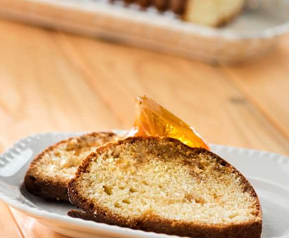 Cake de naranja confitada y almendra