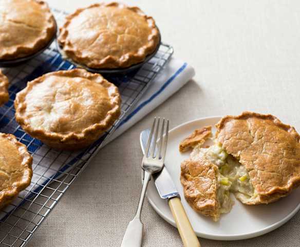Gluten free chicken and leek pies Gluten free chicken and leek pies