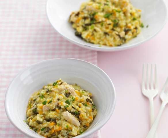 Arroz de peru com nabiças