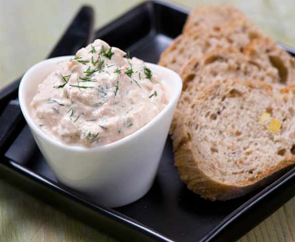 Krabbenaufstrich mit Crème fraîche
