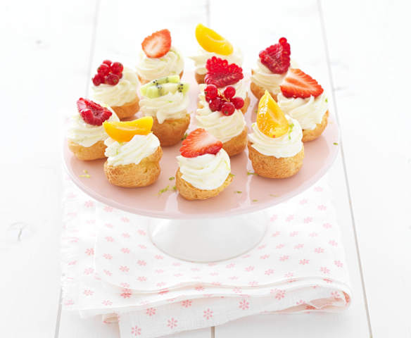 Mini choux med jordbær Mini choux med jordbær