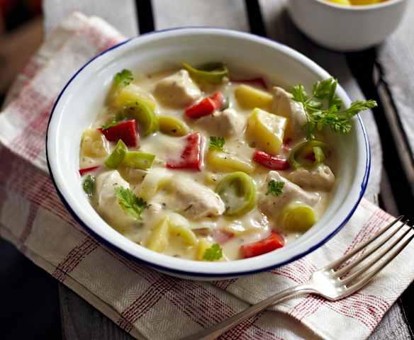 Hähnchengeschnetzeltes mit Äpfeln