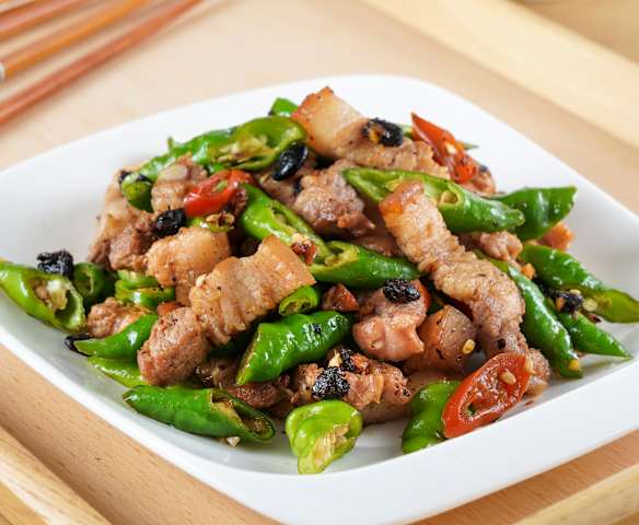 糯米椒炒五花肉