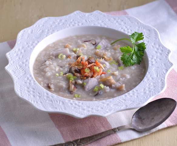 芋頭櫻花蝦鹹粥