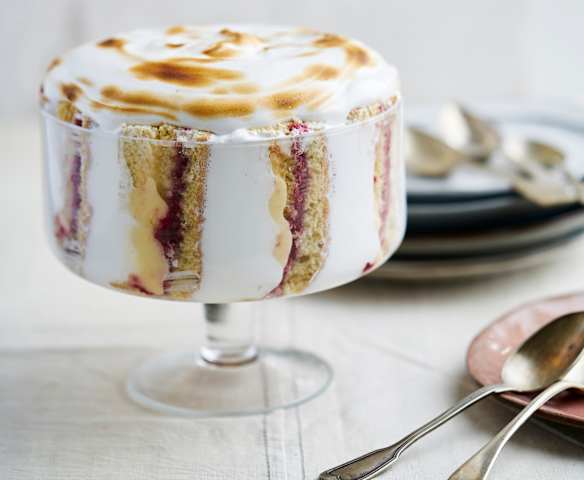 Trifle de framboesa e limão
