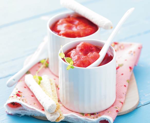Compote rhubarbe fraise