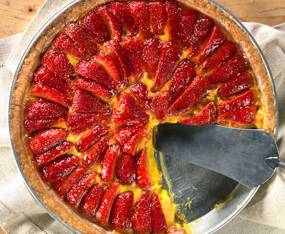 Crostata integrale alle fragole