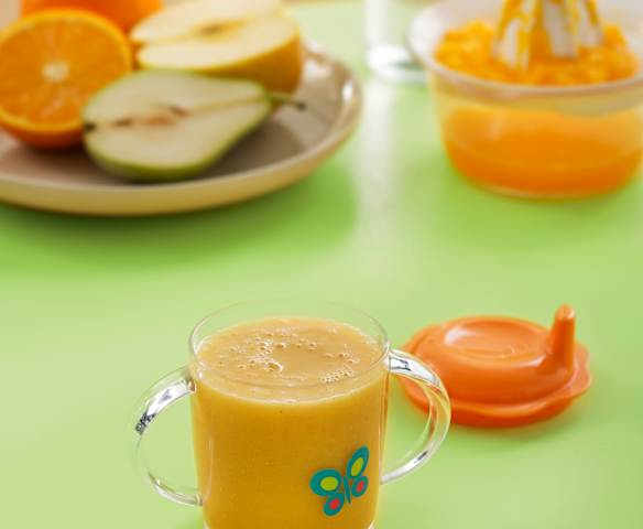 Portakal Suyu ile Meyveli Smoothie