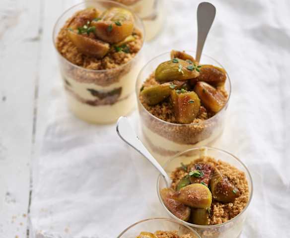 Triffle de figo e maracujá