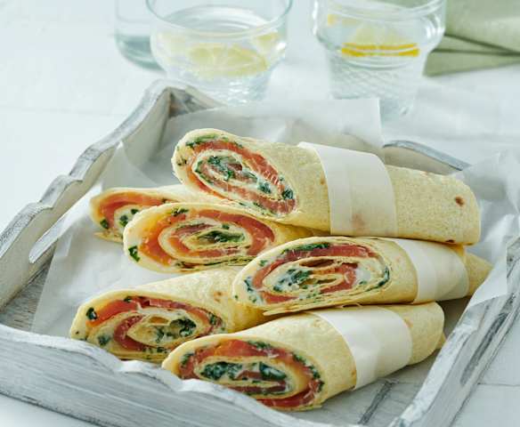 Lachs-Wraps