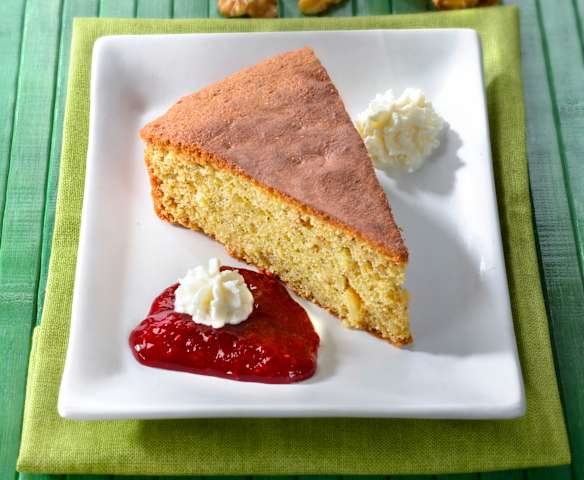 Torta di grano saraceno e lampone