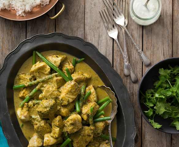 Balti coconut fish curry