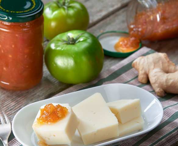 Confettura di pomodori verdi e zenzero