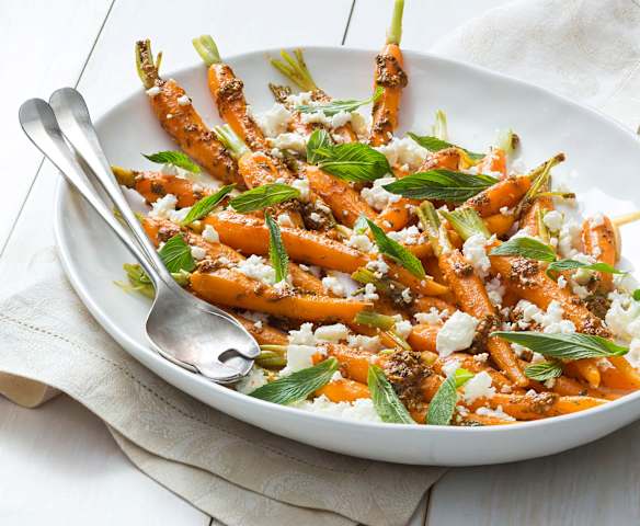 Carrot, Feta and Mint Salad