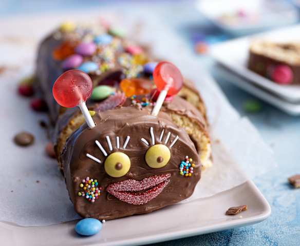 Caterpillar chocolate roll