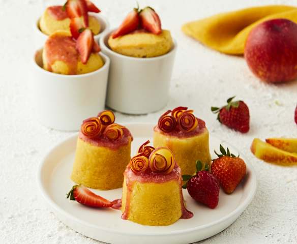 Tortini pesca e fragola