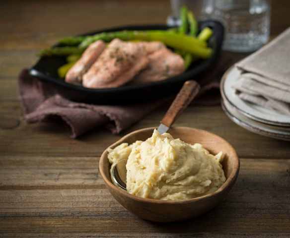 Parsnip and bean mash