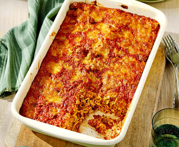 Mie-Nudel-Lasagne