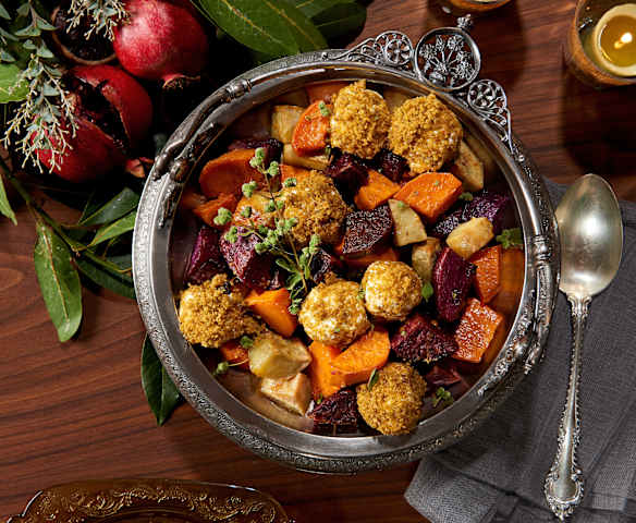 Sweet Potato Casserole with Labne and Dukkah (Bill Yosses)