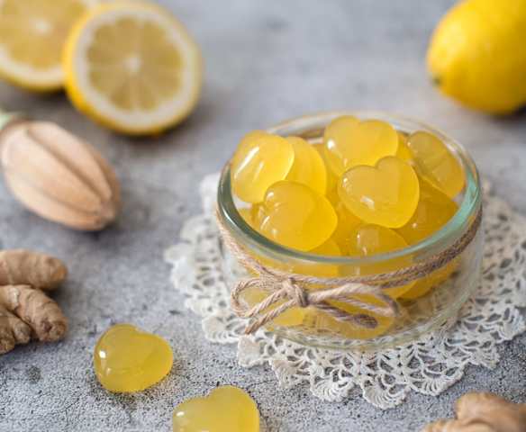 Zitronen-Ingwer-Jellys Zitronen-Ingwer-Jellys