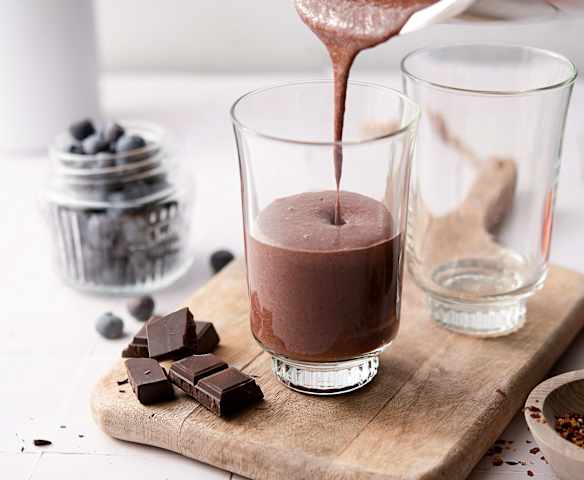 Shake au chocolat pour une peau éclatante