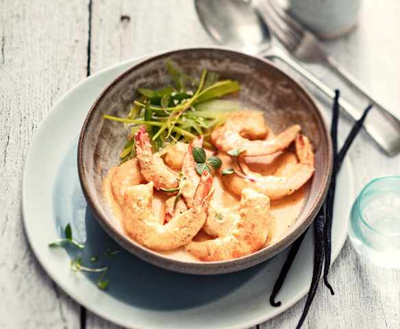 Crevettes à la vanille Crevettes à la vanille
