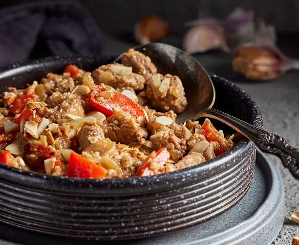 Filete de res con almendras