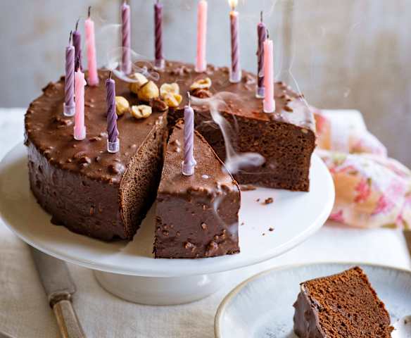 Gâteau au chocolat, glaçage rocher