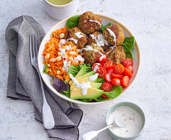 Buddha bowl aux falafels