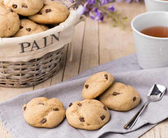 Panini al latte di riso con gocce di cioccolato