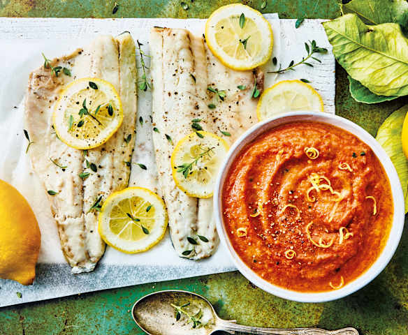 Bar au caviar d'aubergine