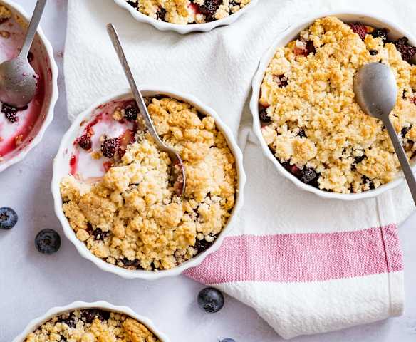 Crumble pommes et fruits rouges Crumble pommes et fruits rouges