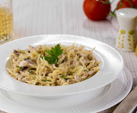 Trofie al sugo di pesce