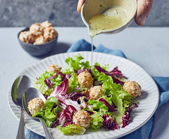 Radicchio-Eichblatt-Salat mit Zitronenvinaigrette