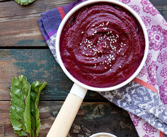 Puré de betarragas