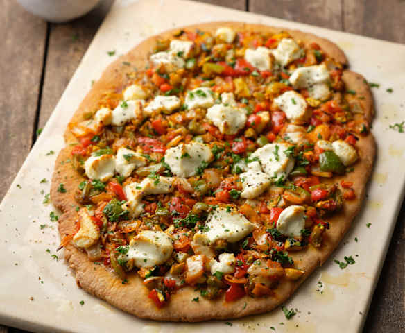 Tart Paprika, Zukini, dan Keju Kambing Tart Paprika, Zukini, dan Keju Kambing