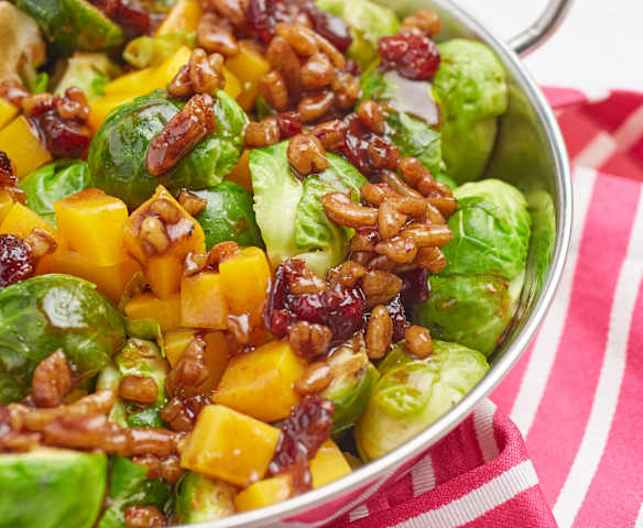 Cranberry-Pecan Brussels Sprouts